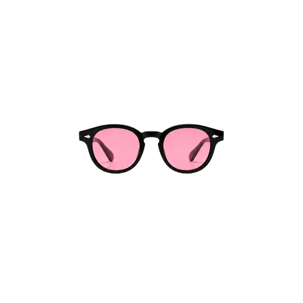 Noir avec verres roses