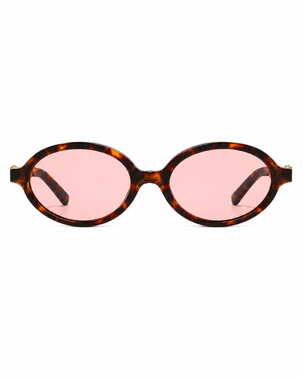Leopardo con occhiali rose