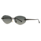 New Rimless Sunglasses for Women Luxury Brand Designer Sun Shades Fashion Diamond Cut for Small Face Oval Y2K Frameless