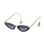 1700 Cat Eye Luxury Women'S Sunglasses Men Alloy Luxury Brand Unique Designer Top Quality Classical UV400 Prescription with Case