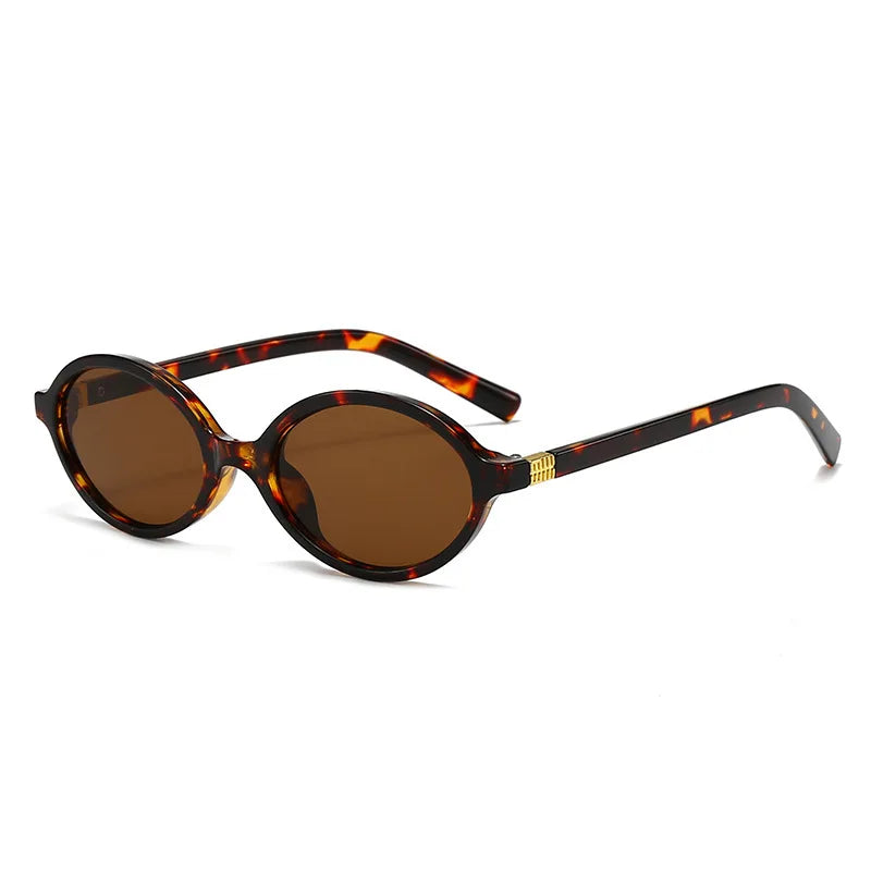 2026 Vintage Retro Oval Sunglasses for Women Men Trendy Luxury Brand Designer Uv400 Sunshade Sun Glasses Drive Beach Eyewear