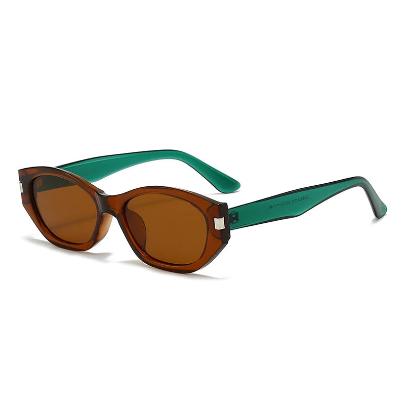 1/3Pcs Fashion Cat Eye Vintage Sunglasses Women Oval Small Frame Eyewear Women Personality Simple Sun Protection Glasses UV400