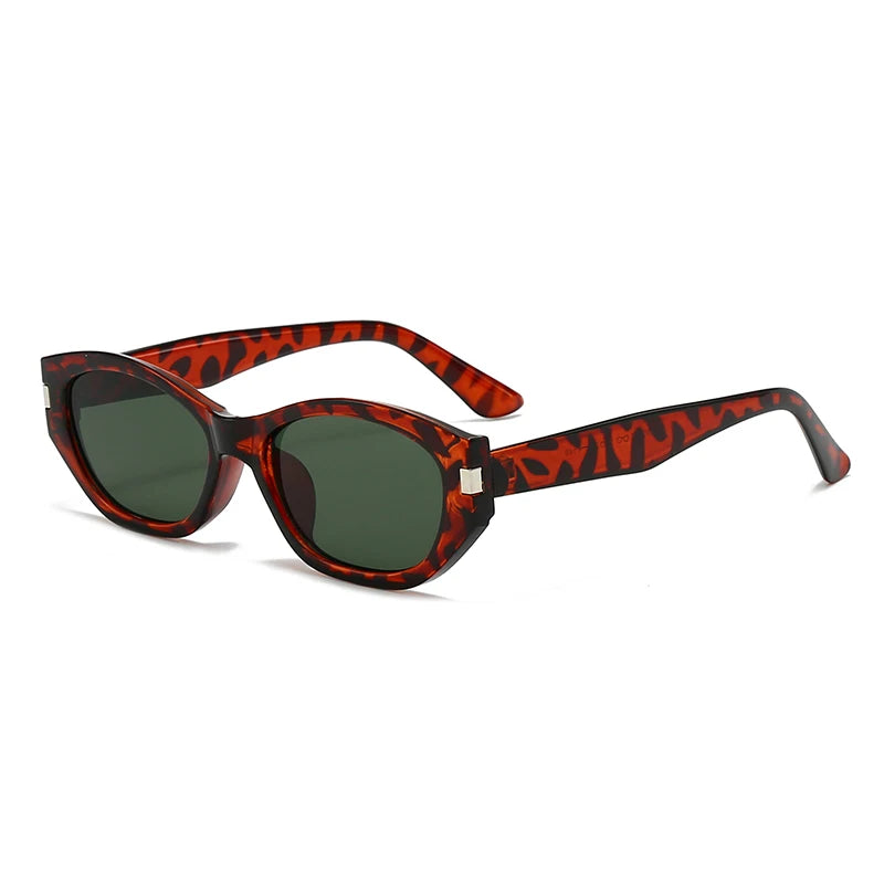 1/3Pcs Fashion Cat Eye Vintage Sunglasses Women Oval Small Frame Eyewear Women Personality Simple Sun Protection Glasses UV400