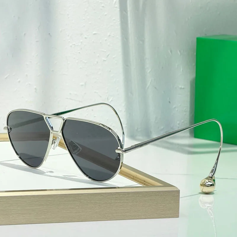 1700 Cat Eye Luxury Women'S Sunglasses Men Alloy Luxury Brand Unique Designer Top Quality Classical UV400 Prescription with Case