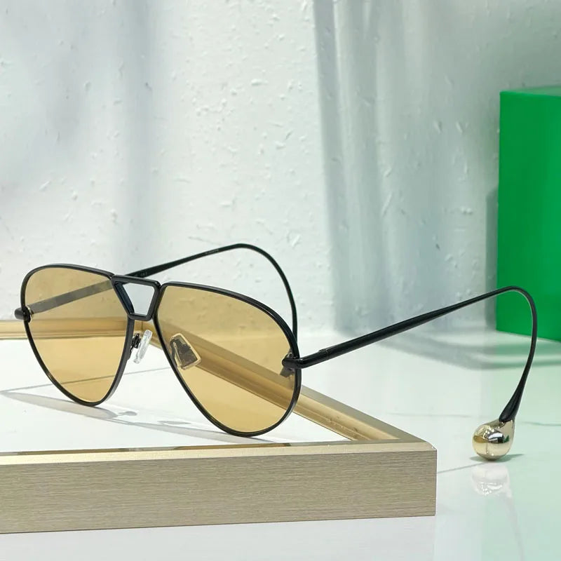 1700 Cat Eye Luxury Women'S Sunglasses Men Alloy Luxury Brand Unique Designer Top Quality Classical UV400 Prescription with Case