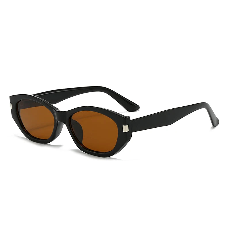 1/3Pcs Fashion Cat Eye Vintage Sunglasses Women Oval Small Frame Eyewear Women Personality Simple Sun Protection Glasses UV400
