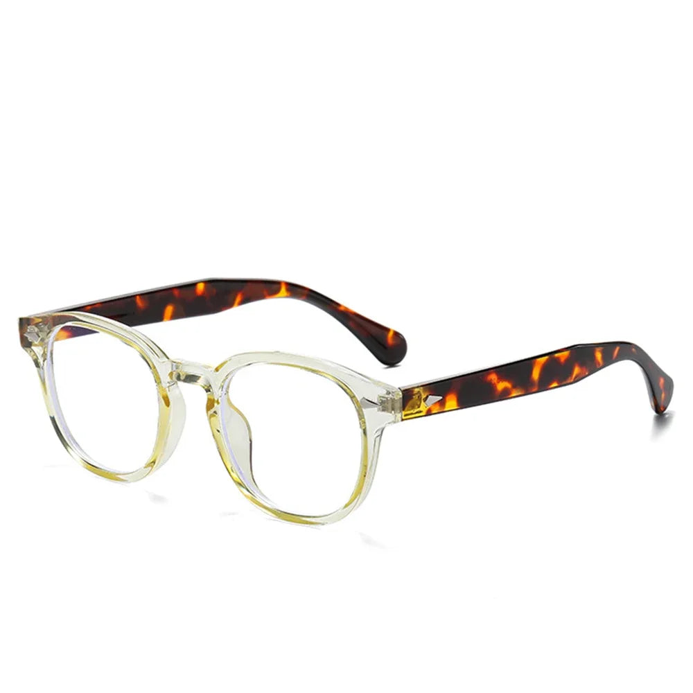 Quality New Retro round Sunglasses Women Fashion Rivets Decoration Shades UV400 Men Punk Leopard Sun Glasses