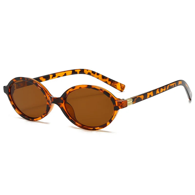 2026 Vintage Retro Oval Sunglasses for Women Men Trendy Luxury Brand Designer Uv400 Sunshade Sun Glasses Drive Beach Eyewear