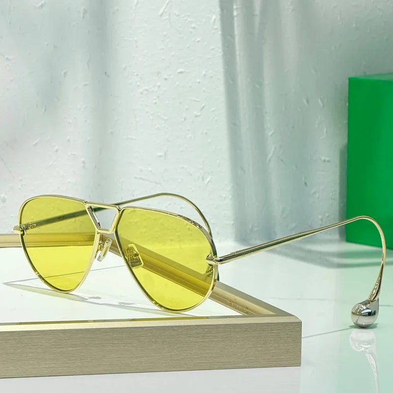 1700 Cat Eye Luxury Women'S Sunglasses Men Alloy Luxury Brand Unique Designer Top Quality Classical UV400 Prescription with Case