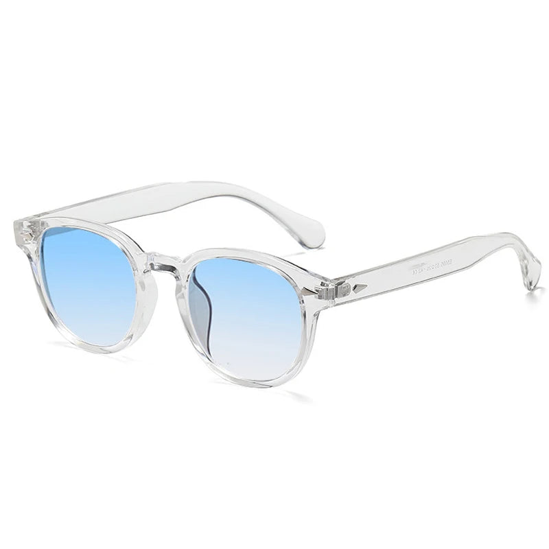 Quality New Retro round Sunglasses Women Fashion Rivets Decoration Shades UV400 Men Punk Leopard Sun Glasses