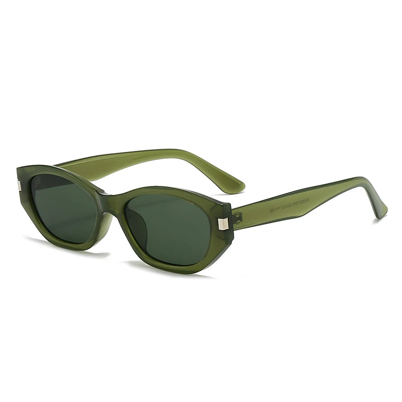 1/3Pcs Fashion Cat Eye Vintage Sunglasses Women Oval Small Frame Eyewear Women Personality Simple Sun Protection Glasses UV400