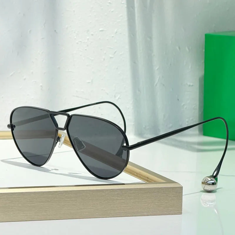 1700 Cat Eye Luxury Women'S Sunglasses Men Alloy Luxury Brand Unique Designer Top Quality Classical UV400 Prescription with Case
