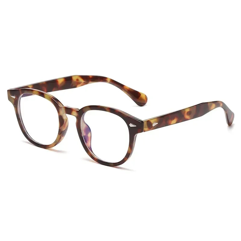 Quality New Retro round Sunglasses Women Fashion Rivets Decoration Shades UV400 Men Punk Leopard Sun Glasses